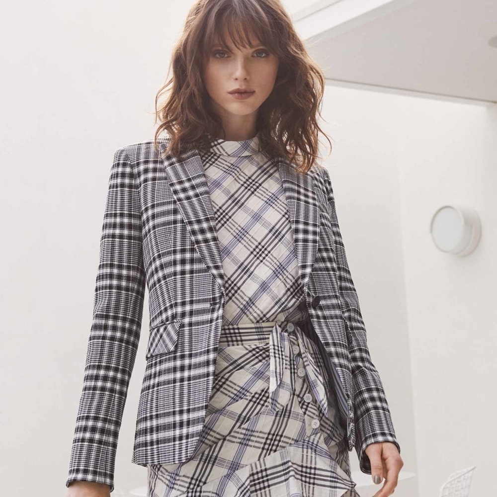 Veronica Beard Ada Dickey Plaid Blazer/Jacket NWT